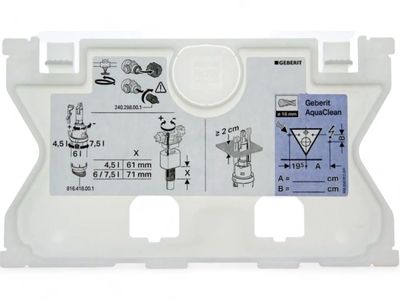 Geberit protection plate for Sigma 12 cm concealed cistern Geberit protection plate for Sigma 12 cm concealed cistern