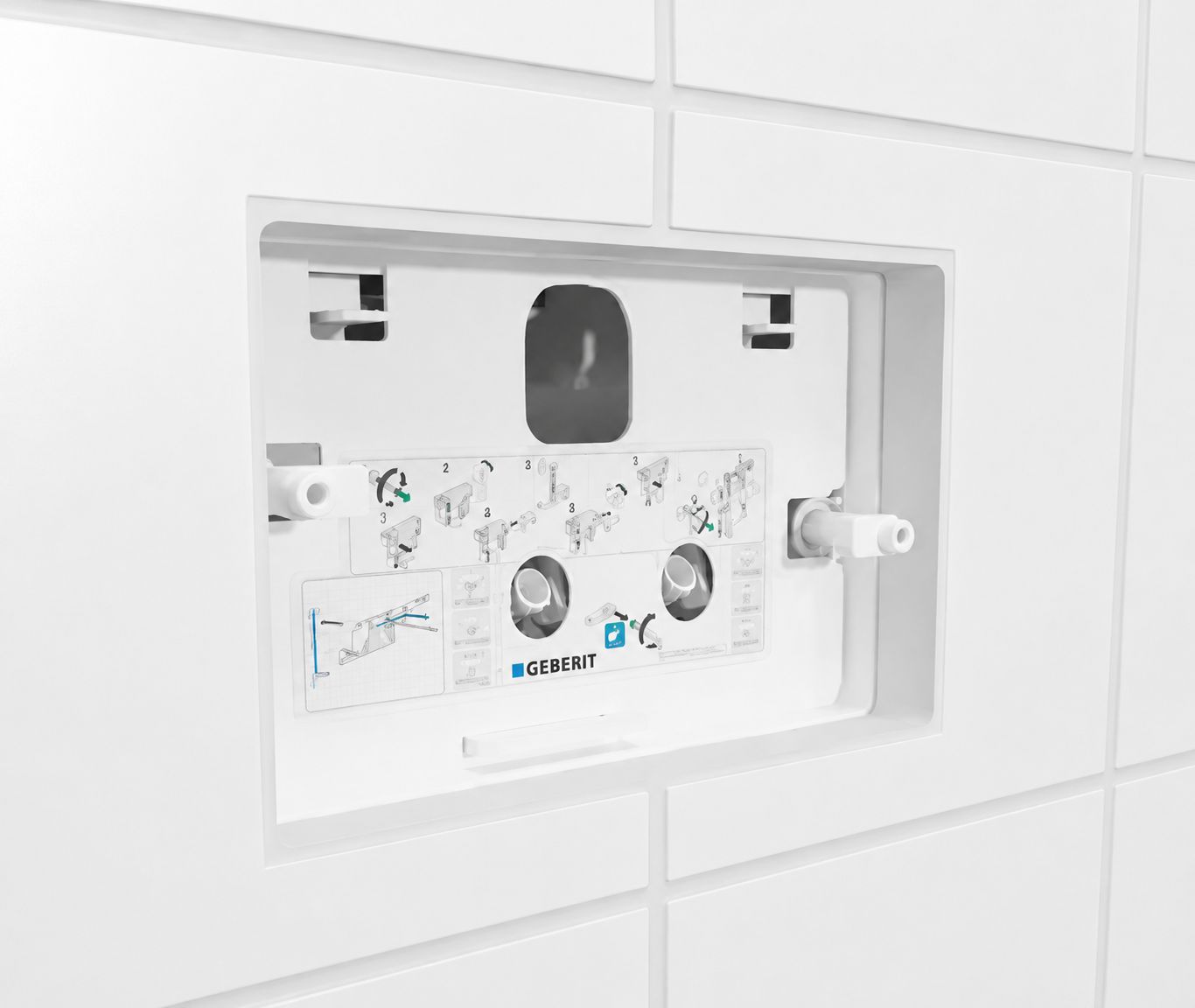 Geberit Spacer Bolt Set Without Lever Mechanism on Protection Plate for Twinline Concealed Cisterns 8 cm and 12 cm