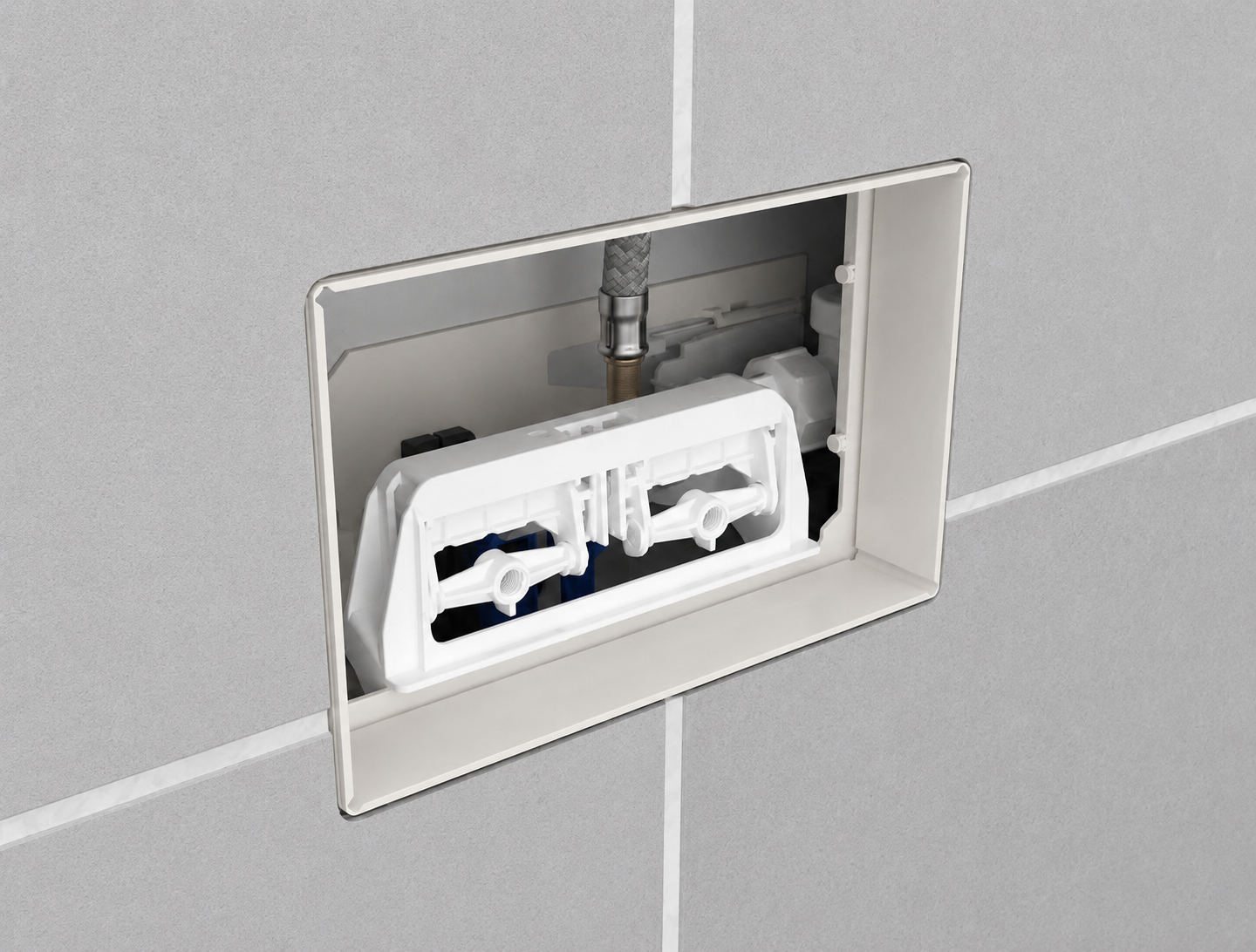 Bloc support pour réservoir à encastrer Geberit Alpha 8 cm - vue 2