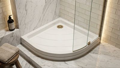 Corner Shower Tray Bermudes 80 x 80 cm or 90 x 90 cm without Drainage
