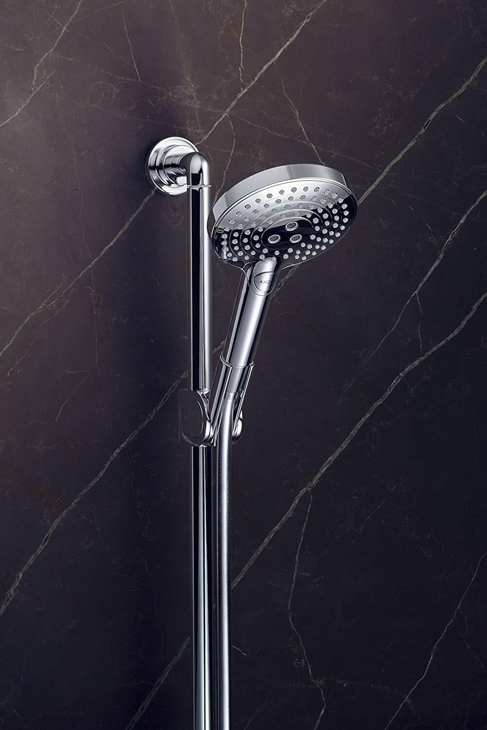 Barre de douche AXOR Citterio avec douchette à main Showersolutions  120 3 jets, curseur et flexible 1,6 m