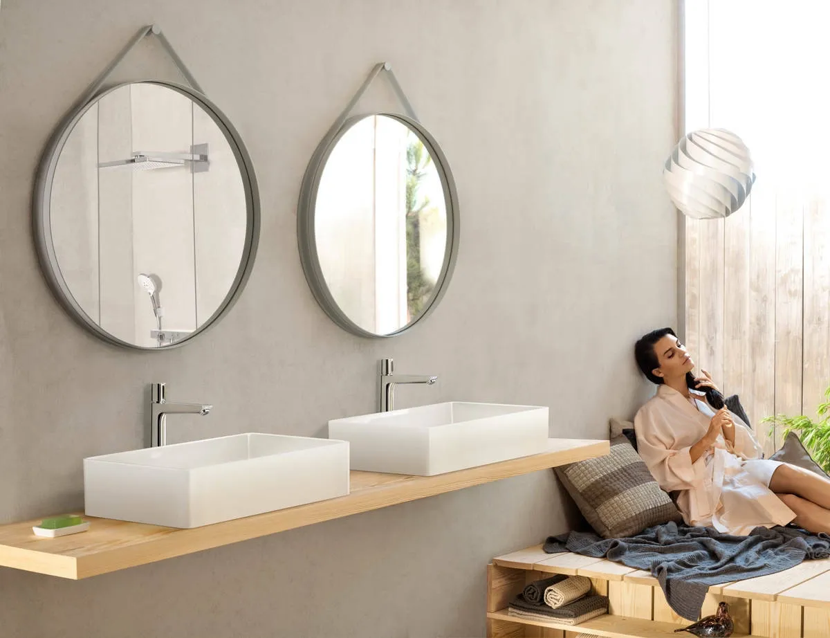 Mitigeur de lavabo Hansgrohe Talis Select E 240 en laiton chromé avec tirette et vidage