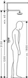 Raindance Select E Douche de tête 300 2jet avec bras de douche