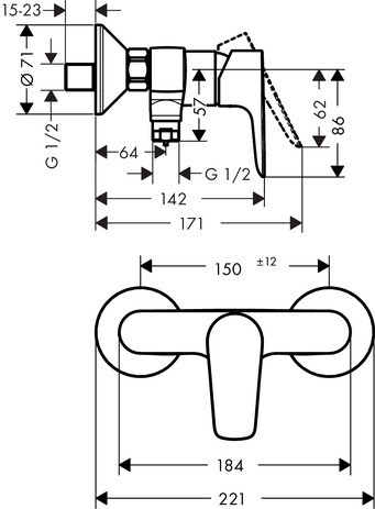 Hansgrohe Talis E Shower Mixer