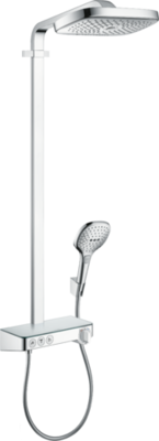 Colonne de douche Showerpipe Hansgrohe Raindance Select E 300 3 jets avec mitigeur thermostatique ShowerTablet Select 300