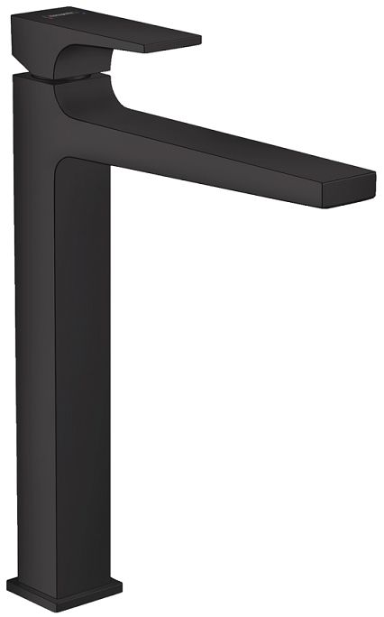 Hansgrohe Metropol 260 Basin Mixer Tap with Push-Open Waste in Matte Black