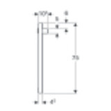 Miroir lumineux Geberit iCon 90 cm