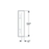 Miroir lumineux Geberit Citterio 118.4 cm