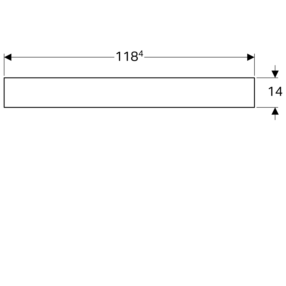 Miroir lumineux Geberit Citterio 118.4 cm - vue 7