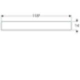 Miroir lumineux Geberit Citterio 118.4 cm