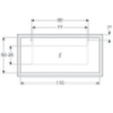 Miroir lumineux Geberit Citterio 118.4 cm