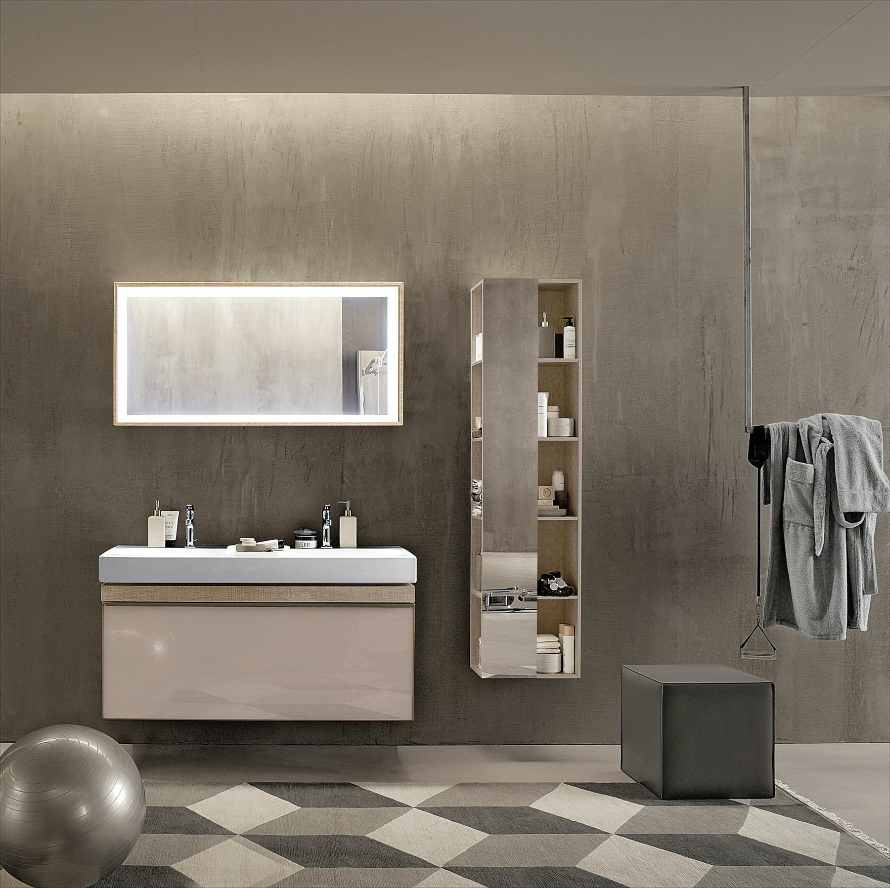 Miroir lumineux Geberit Citterio 118.4 cm - vue 3