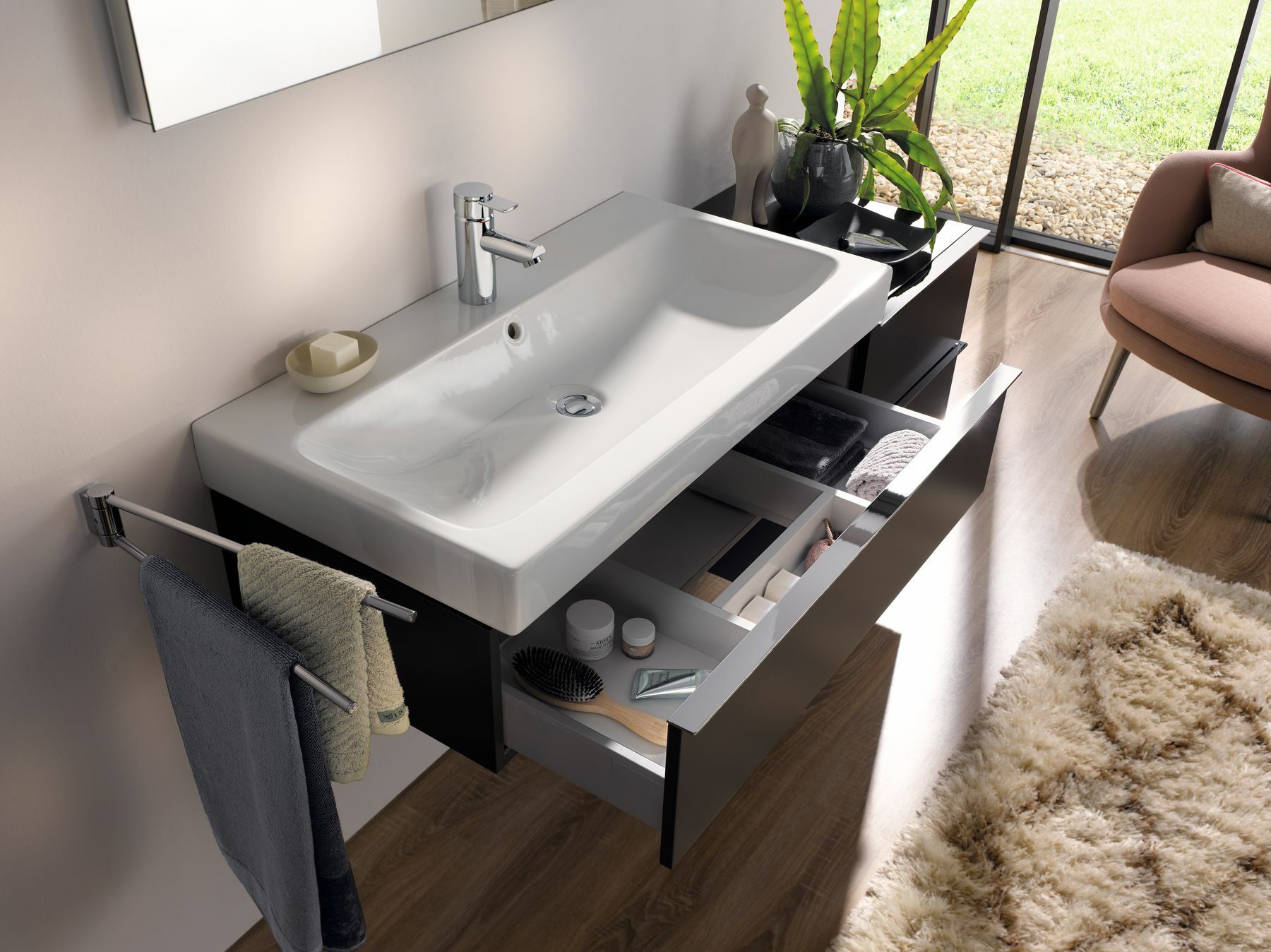 Plan-vasque Geberit iCon 90 cm - vue 3