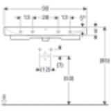 Plan-vasque Geberit iCon 90 cm