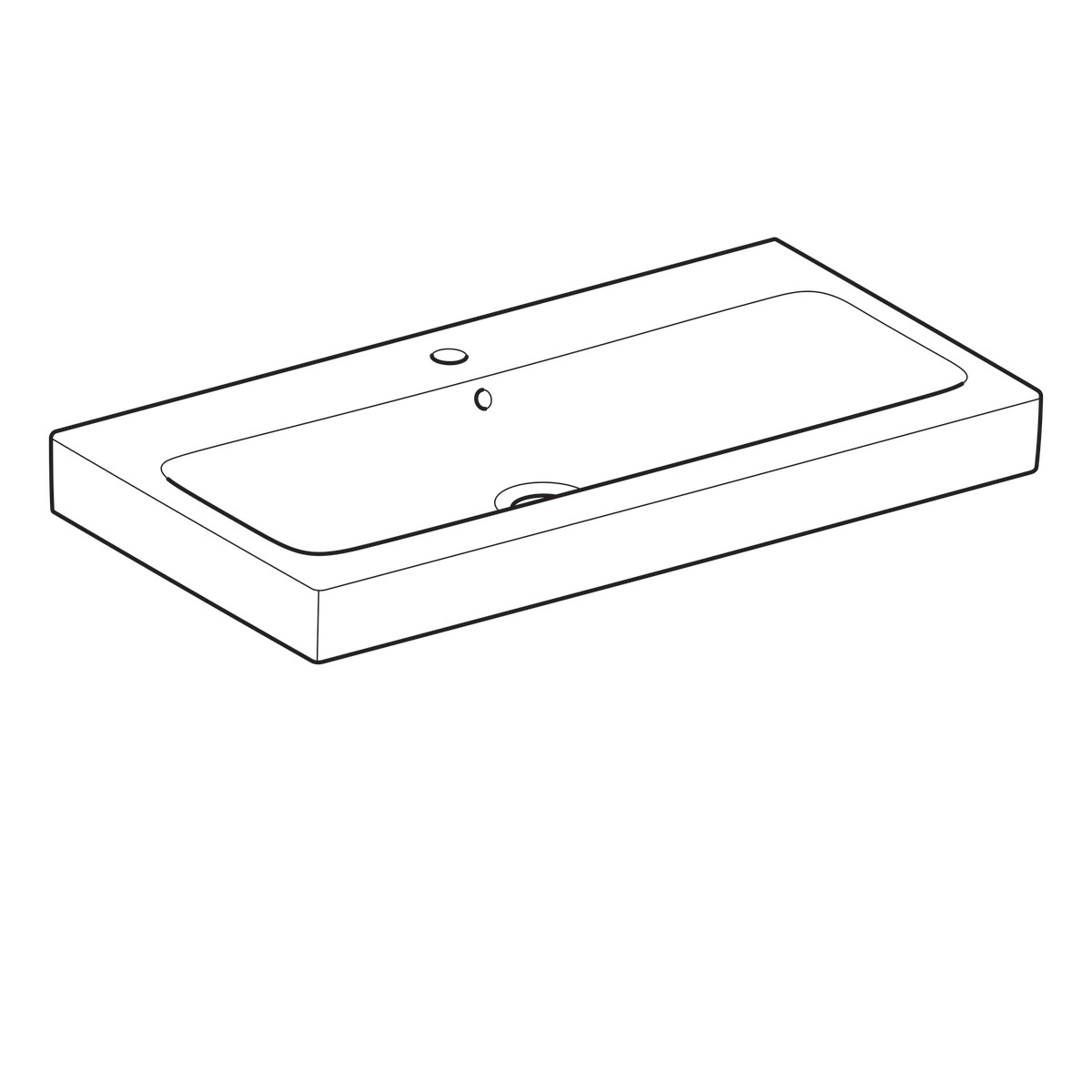Plan-vasque Geberit iCon 90 cm — vue 4