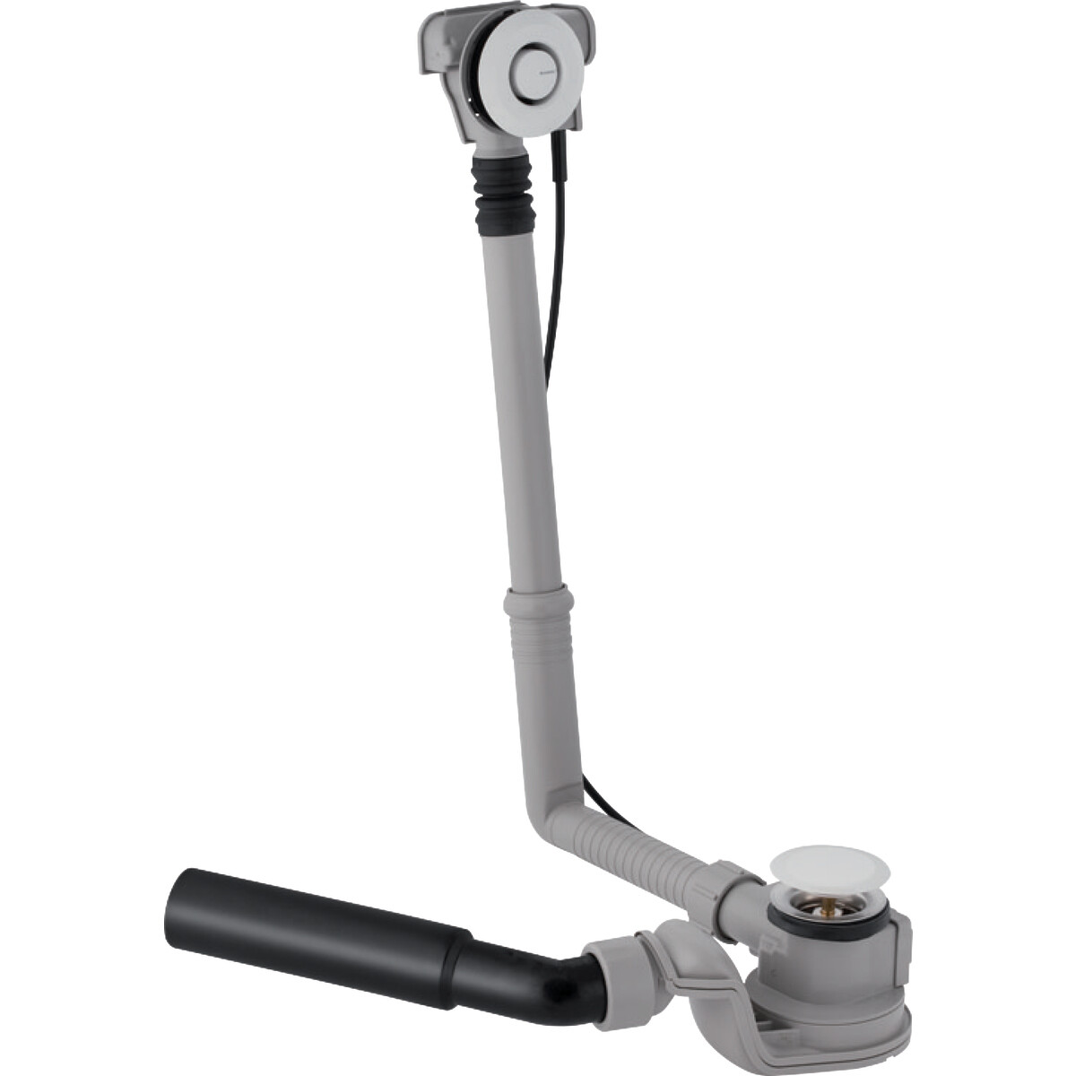 Vidage de baignoire Geberit à déclenchement par pression PushControl (diamètre 52 mm) avec kit de finition et coude de raccordement