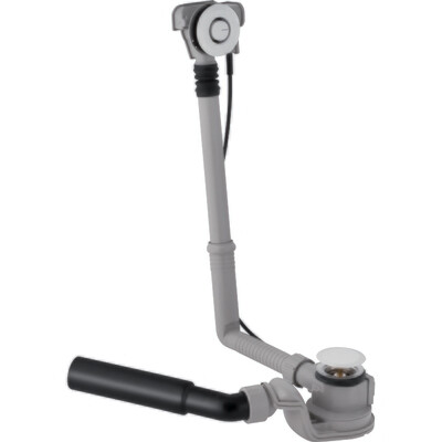 Vidage de baignoire Geberit à déclenchement par pression PushControl (diamètre 52 mm) avec kit de finition et coude de raccordement