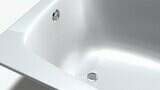 Vidage de baignoire Geberit à déclenchement par pression PushControl (diamètre 52 mm) avec kit de finition et coude de raccordement