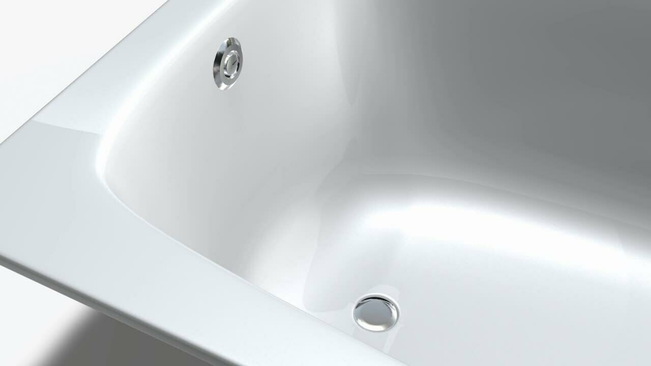 Vidage de baignoire Geberit à déclenchement par pression PushControl (diamètre 52 mm) avec kit de finition et coude de raccordement — vue 3