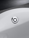 Vidage de baignoire Geberit à déclenchement par pression PushControl (diamètre 52 mm) avec kit de finition et coude de raccordement