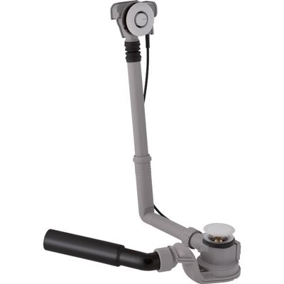 Vidage de baignoire Geberit à déclenchement par pression PushControl (diamètre 52 mm) avec kit de finition et coude de raccordement