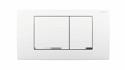 Geberit Twinline 30 Flush Plate / White for Dual Flush
