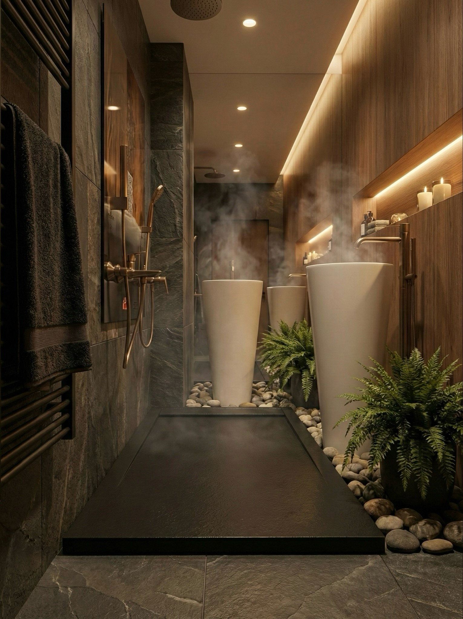 Receveur de douche rectangulaire Galaxite extra-plat et anti-dérapant (100 à 180 cm) x 80 cm - vue 22