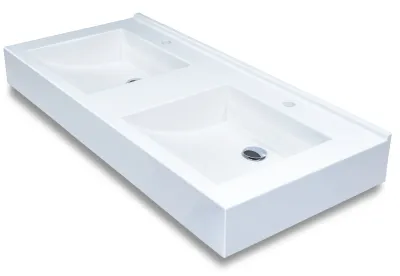 Double washbasin top Surf 120 cm
