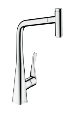 Mitigeur de cuisine Hansgrohe Metris Select M71 320 avec douchette extractible 1 jet