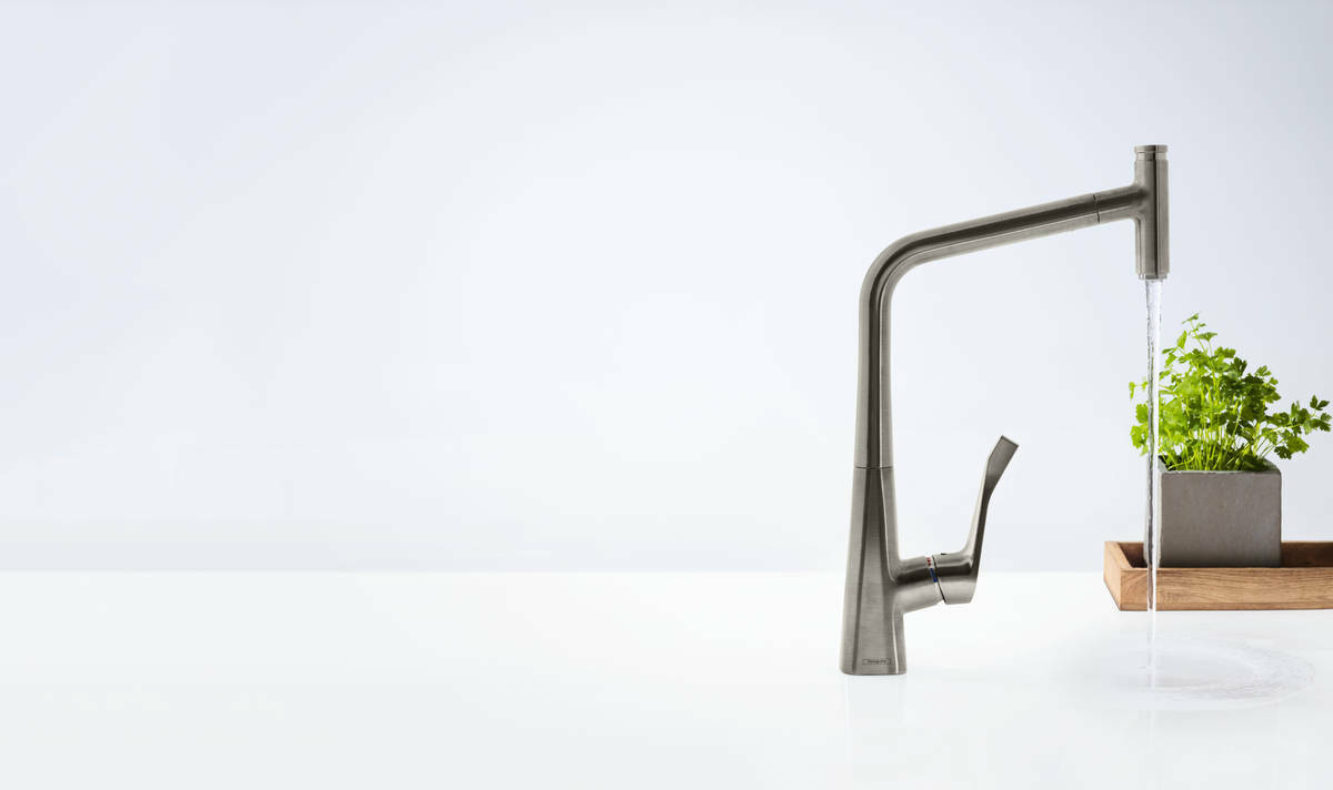Mitigeur de cuisine Hansgrohe Metris Select M71 320 avec douchette extractible 1 jet - vue 9