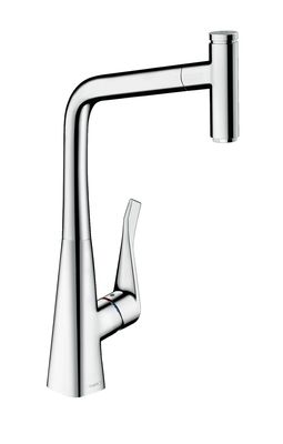 Mitigeur de cuisine Hansgrohe Metris Select M71 320 avec douchette extractible 1 jet