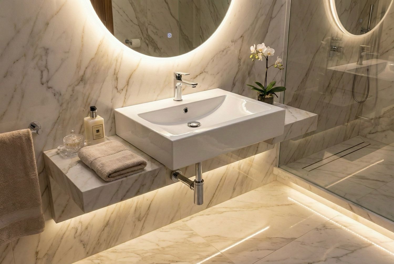 Spazio Washbasin Countertop 60 cm