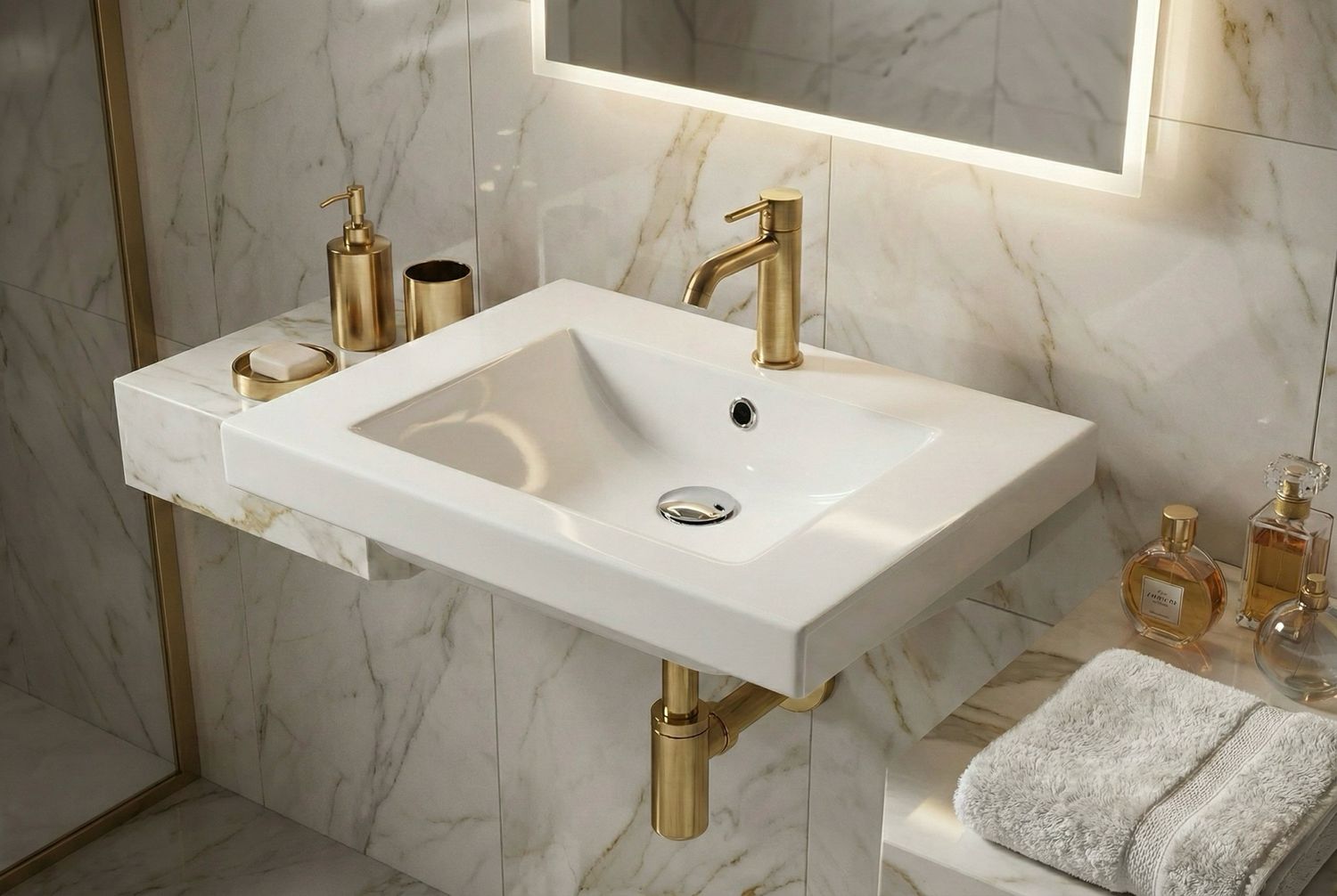 Vanity top Spazio 70 cm — Product view 2