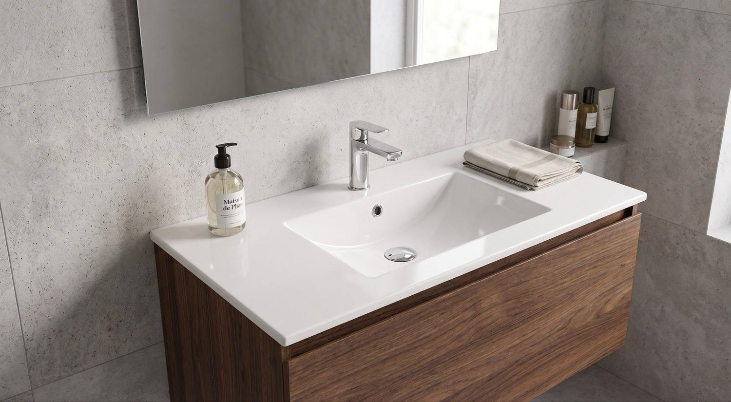 Comete Washbasin Countertop 96 cm
