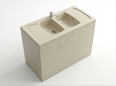 Roxan 140 cm x 60 cm Drop-in Kitchen Sink