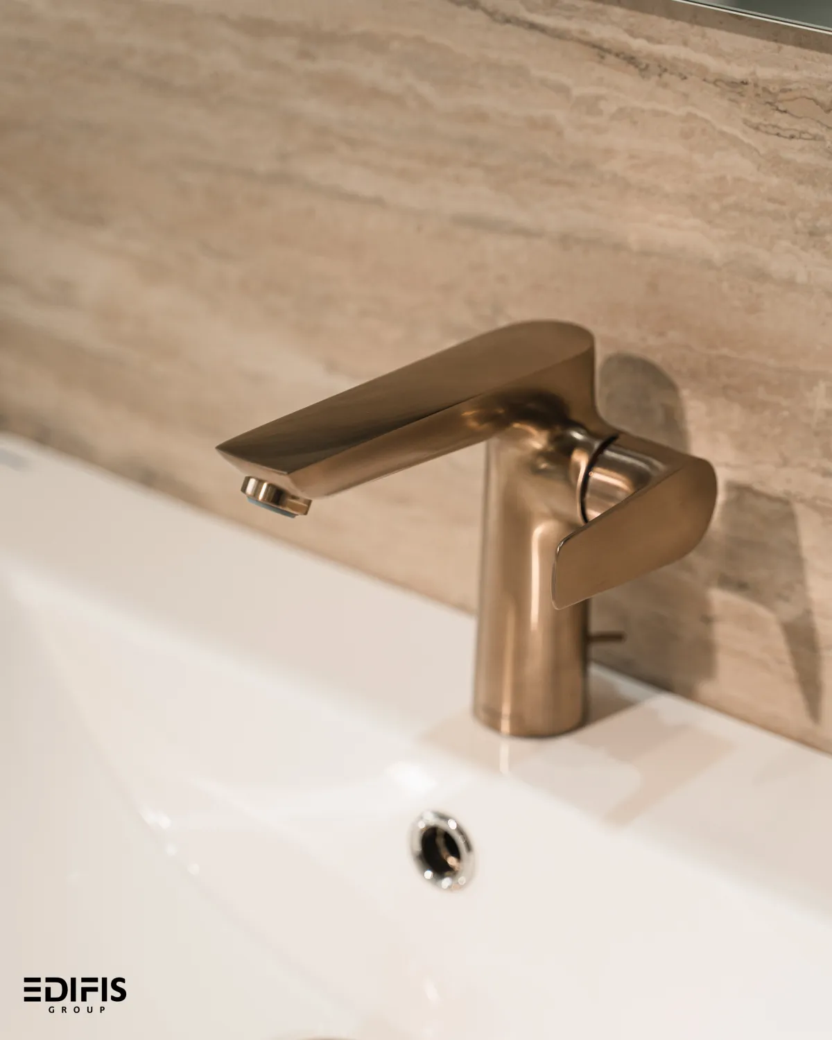 Mitigeur de lavabo Hansgrohe Talis E 150 avec tirette et vidage en bronze brossé