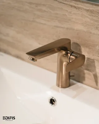 Mitigeur de lavabo Hansgrohe Talis E 150 avec tirette et vidage en bronze brossé