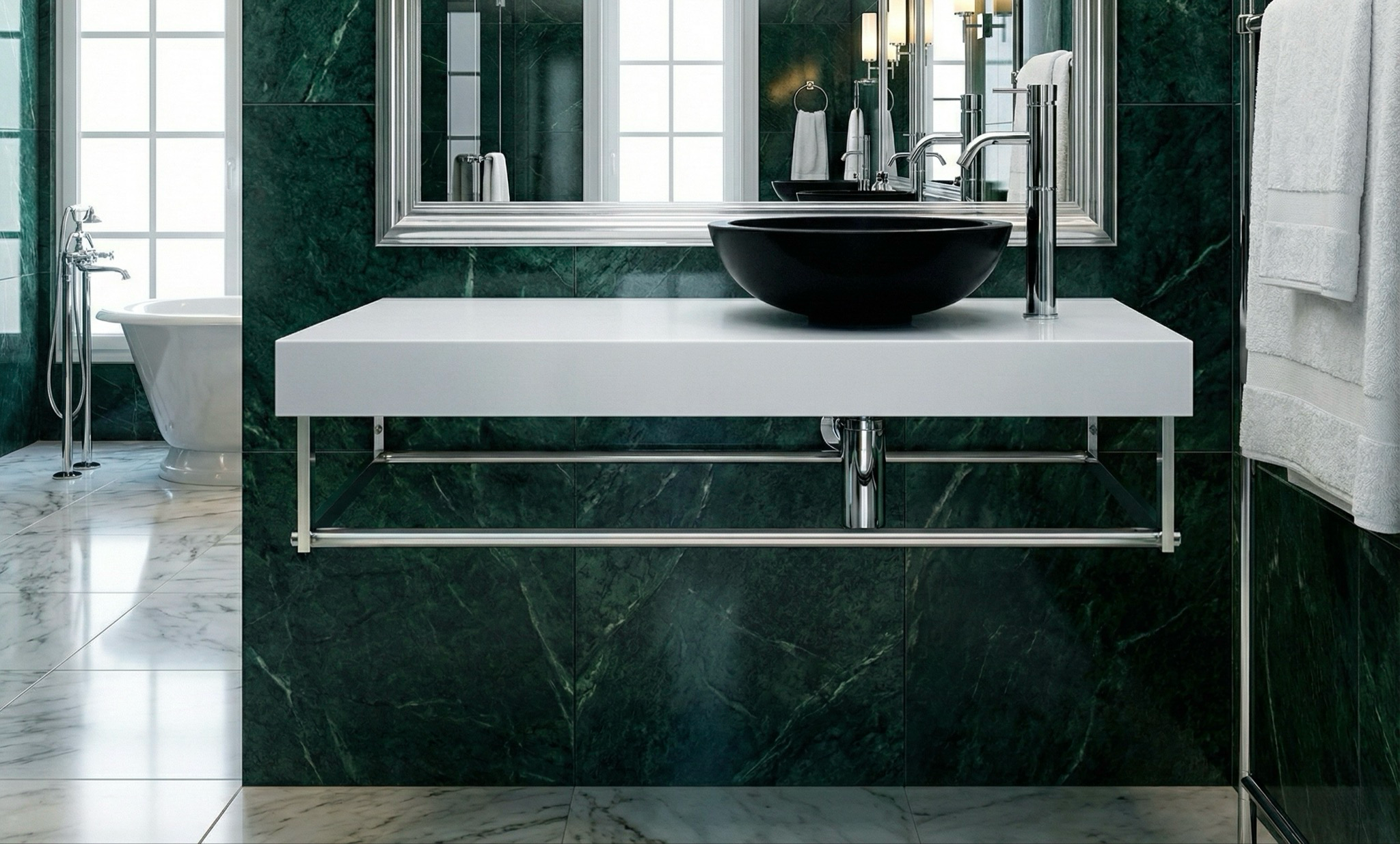 Plan Stone 120 cm en blanc - vue 4