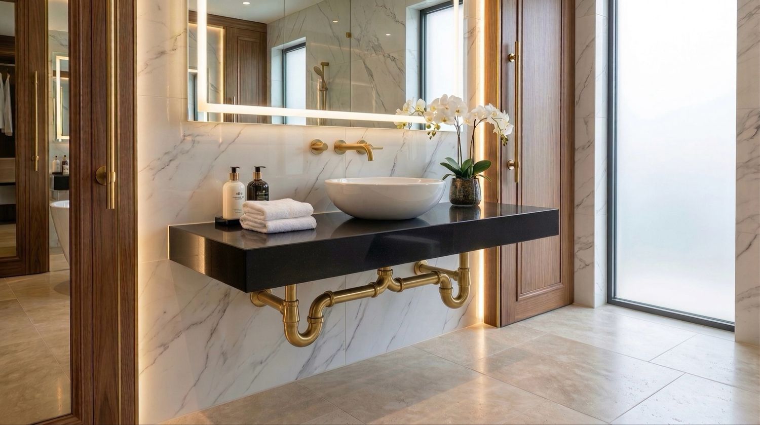 Plan Stone 120 cm granité noir