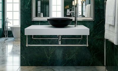 Plan Stone 90 cm en blanc