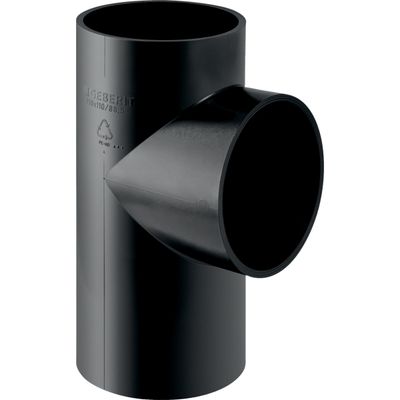 Embranchement 88.5° (T) Geberit PEHD : d=110mm, d1=90mm