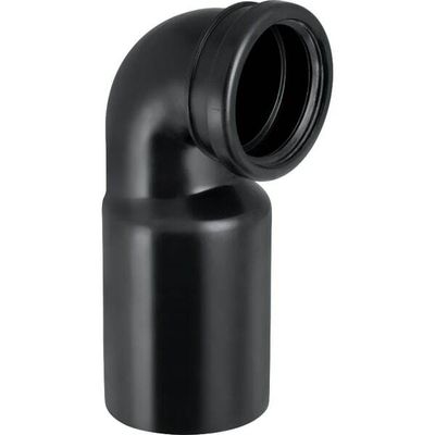 Coude de raccordement  Geberit PEHD pour WC au sol, avec extension : d=110mm, d1=90mm