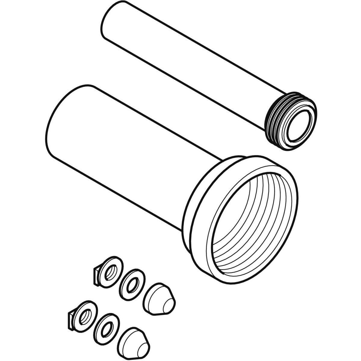 Kit de raccordement Geberit pour WC suspendu longueur 26,5 cm avec joint torique — vue 4