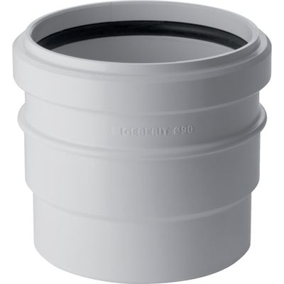Raccord de transition Geberit sur PVC : d=90mm, d1=100mm, d2=94mm, Blanc alpin