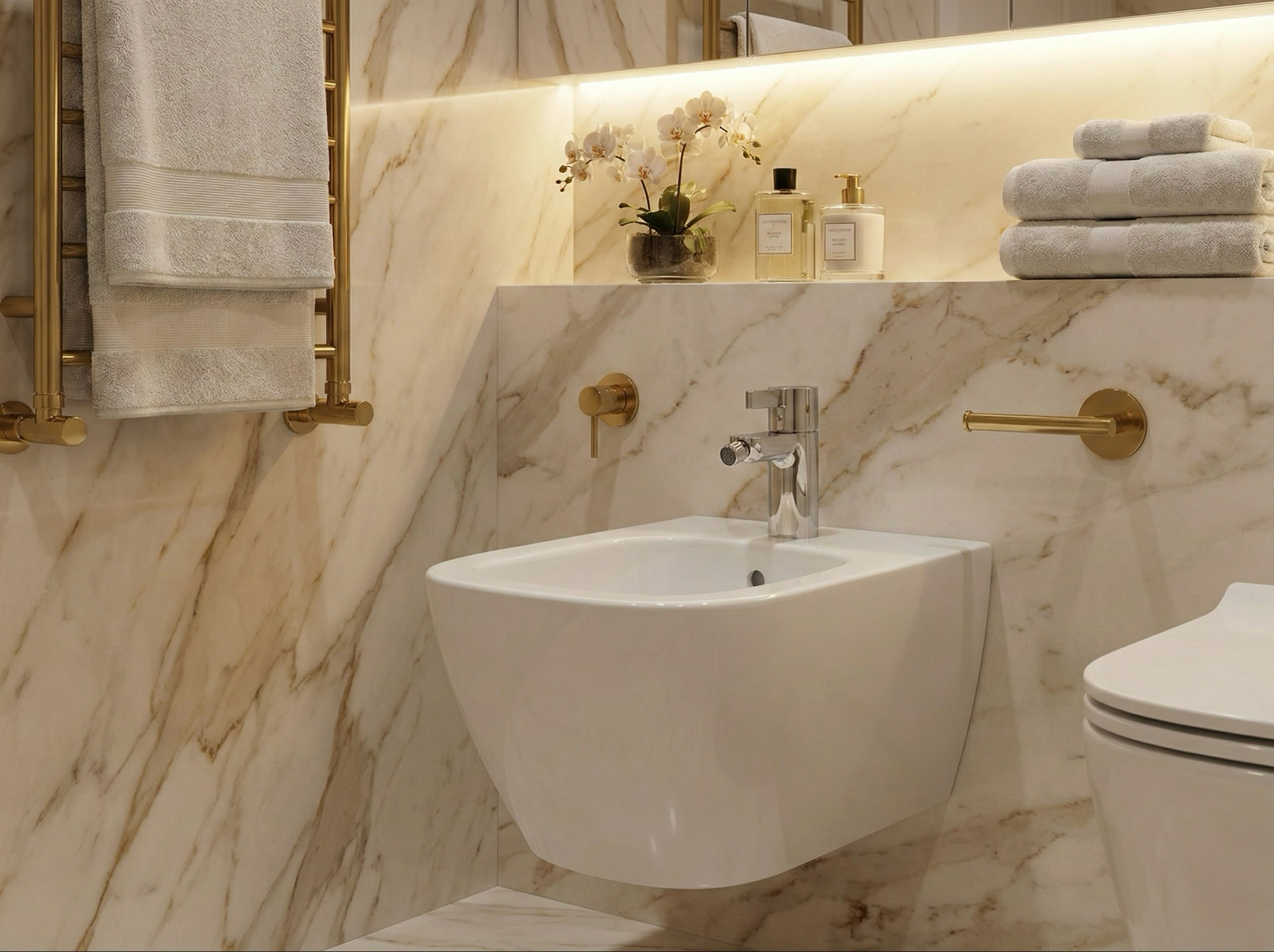 Bidet suspendu Geberit Smyle Square caréné - vue 2