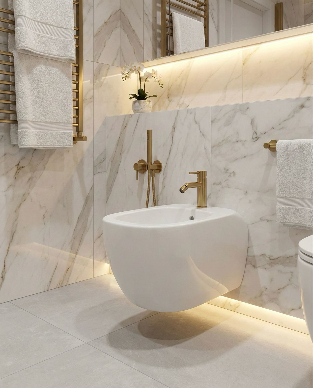 Bidet suspendu Geberit Citterio caréné KeraTect®