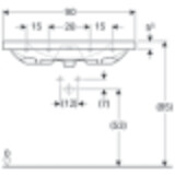 Plan-vasque Geberit Acanto 90 cm
