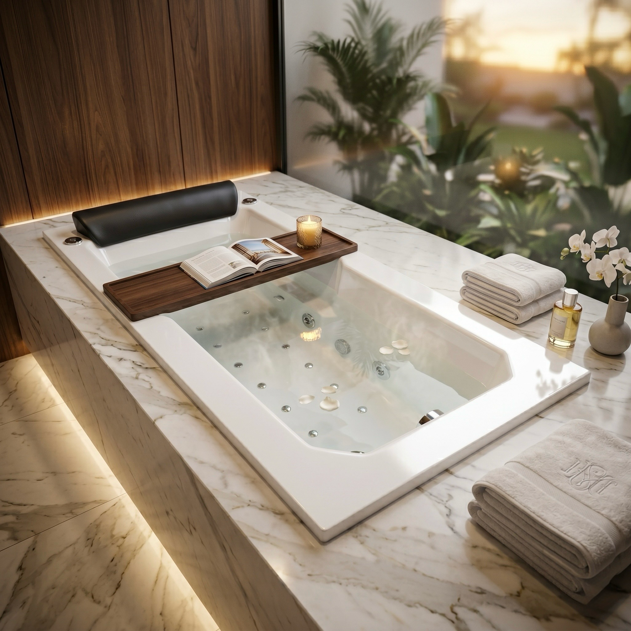 Baignoire VIP hydromassage mixte 180 x 90 cm - vue 2