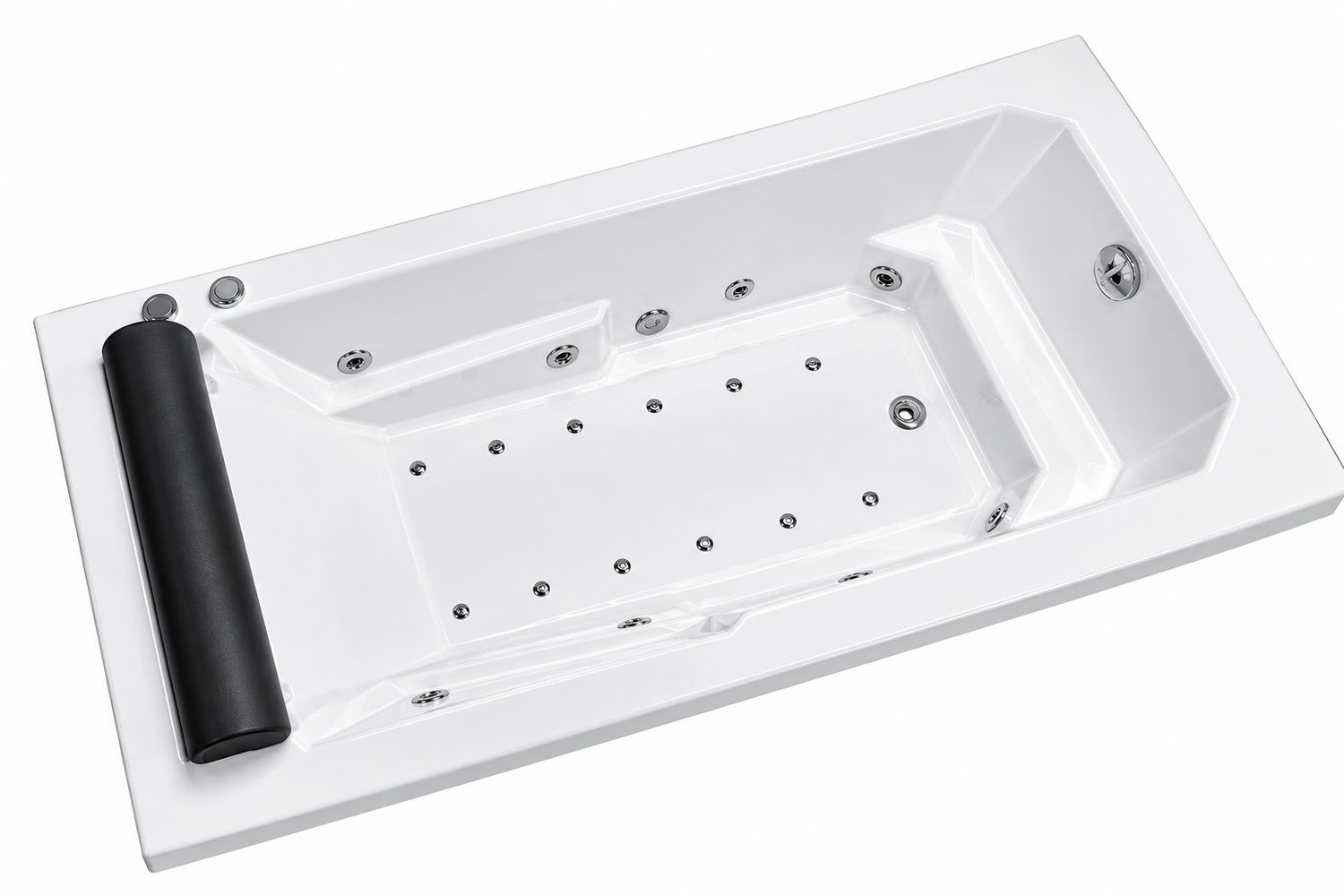 Baignoire VIP hydromassage mixte 180 x 90 cm — vue 4