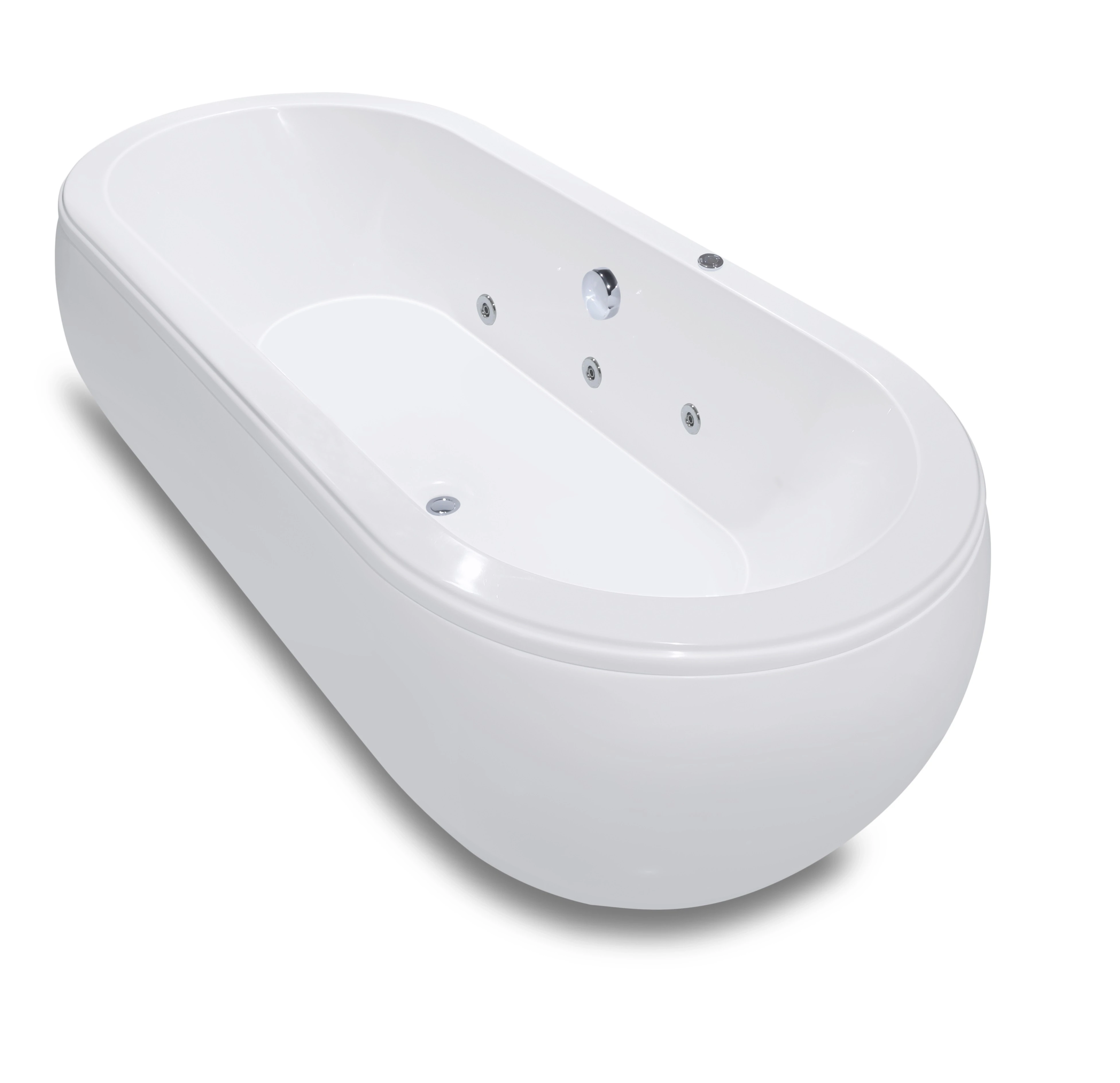 Baignoire Déco hydromassage simple 177 x 82 cm - vue 8